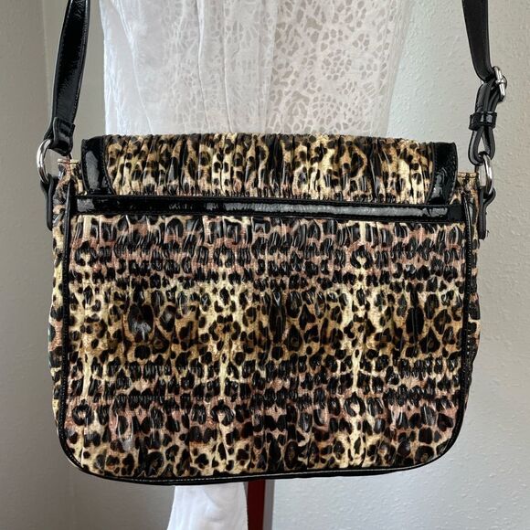 Nine West Leopard Print Crossbody Purse EUC - Picture 5 of 6